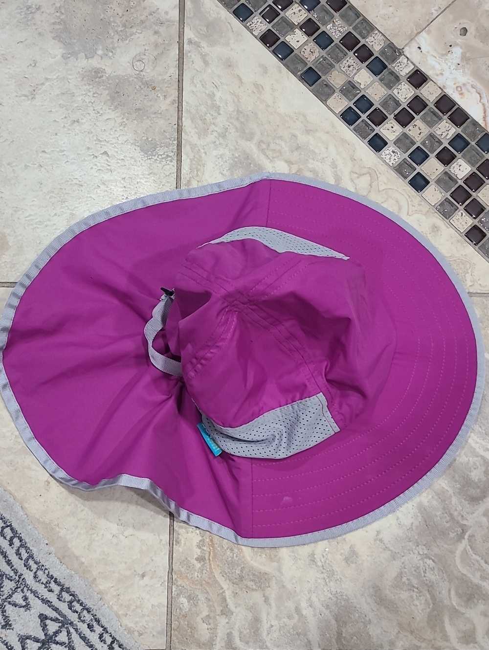 Wide Brim Sun Hat - Magenta